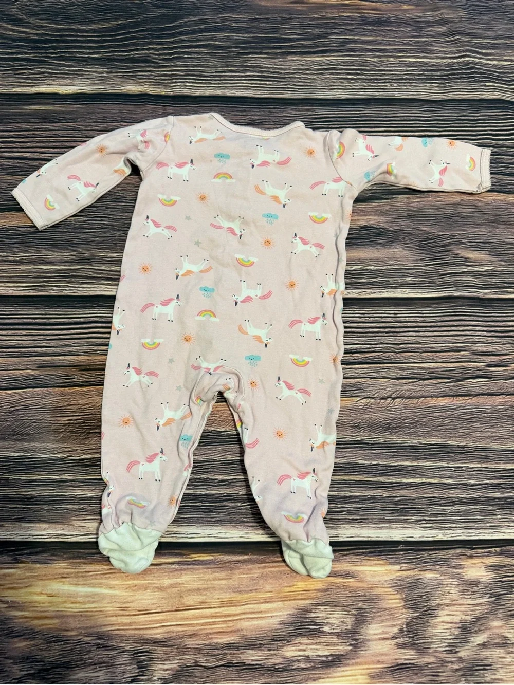 Girls' 5pc Footed One-Piece Sleepers - Multi Color